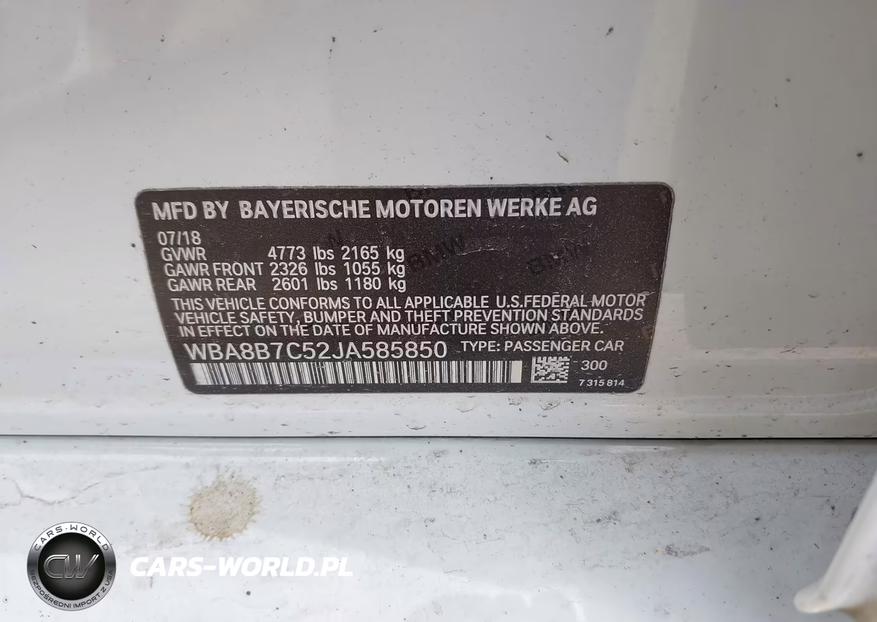2018 BMW 340I xDrive VIN:WBA8B7C52JA585850 - 9