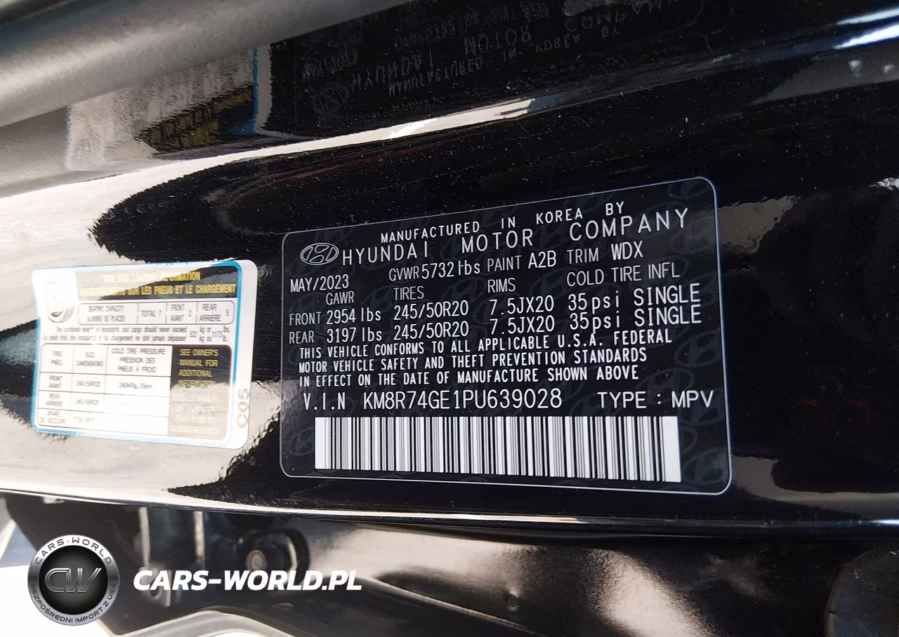 2023 Hyundai Palisade Calligraphy VIN:KM8R74GE1PU639028 - 9