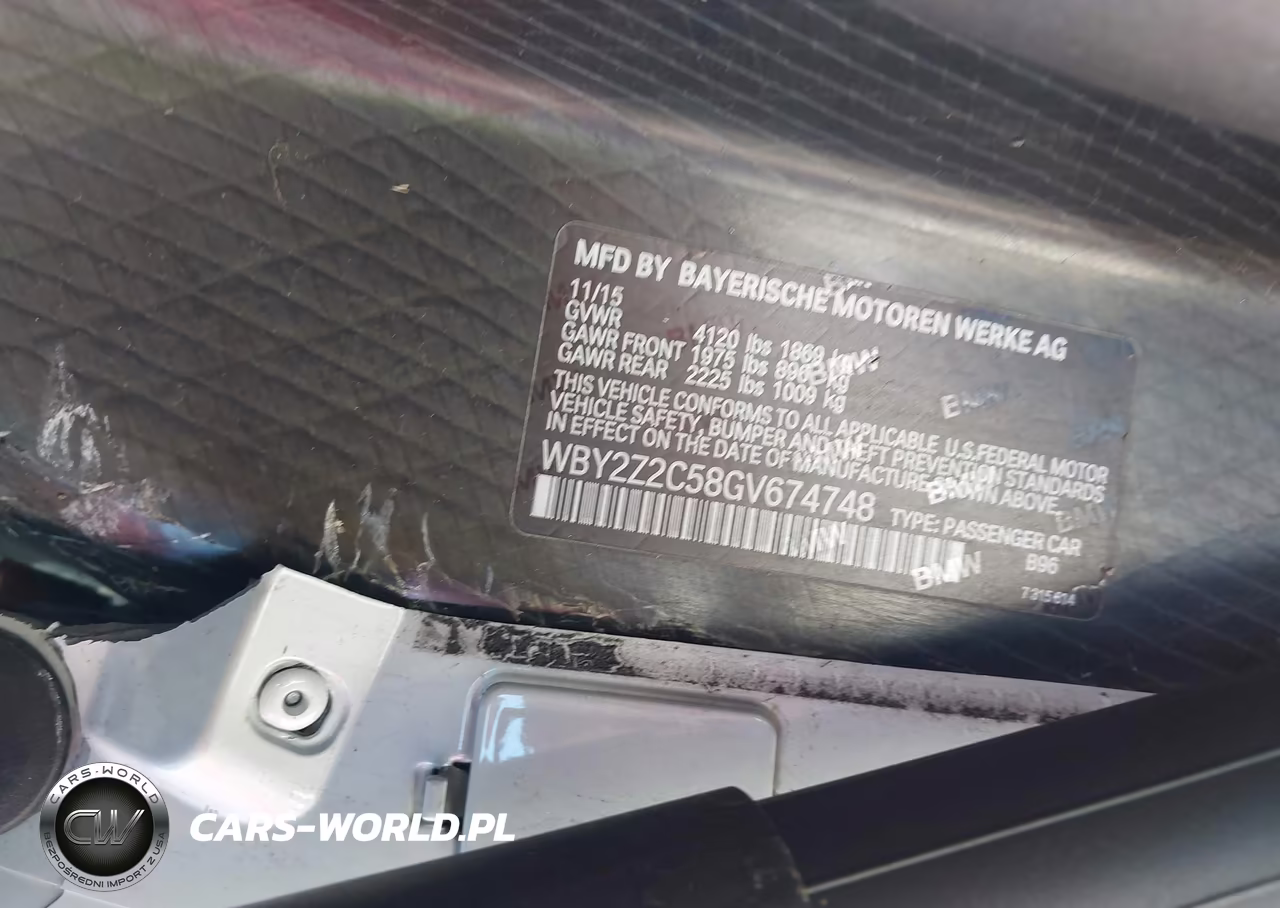 2016 BMW I8 VIN:WBY2Z2C58GV674748 - 9