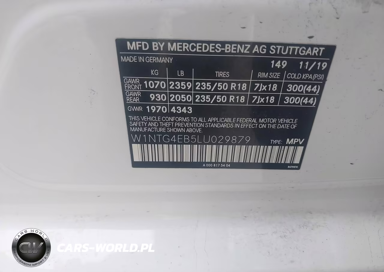 2020 Mercedes-Benz Gla 250 VIN:W1NTG4EB5LU029879 - 9