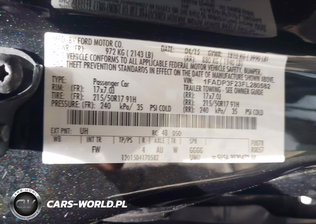 2015 Ford Focus Se VIN:1FADP3F23FL280582 - 9