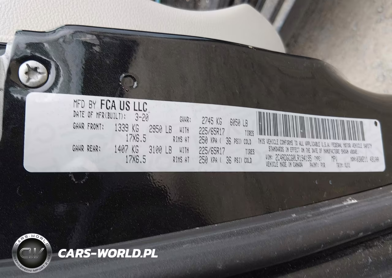 2020 Dodge Grand Caravan Sxt VIN:2C4RDGCG0LR194195 - 8
