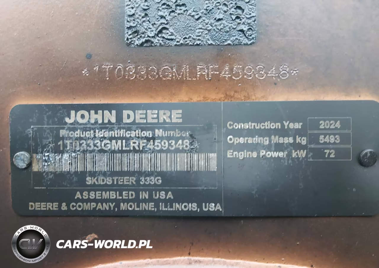 2023 John Deere 333G VIN:1T0333GMLRF459348 - 9