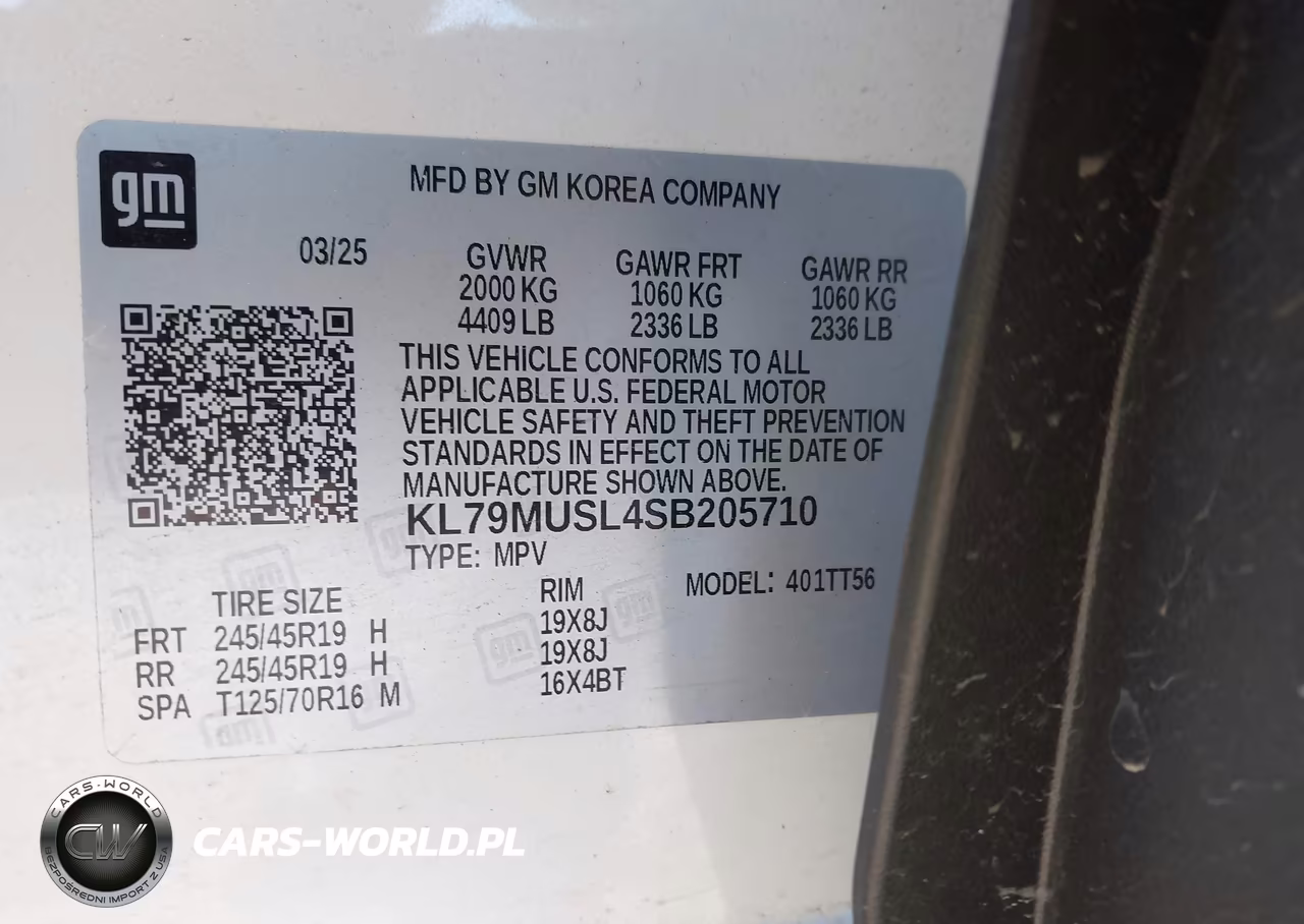 2025 Chevrolet Trailblazer Awd Rs VIN:KL79MUSL4SB205710 - 9