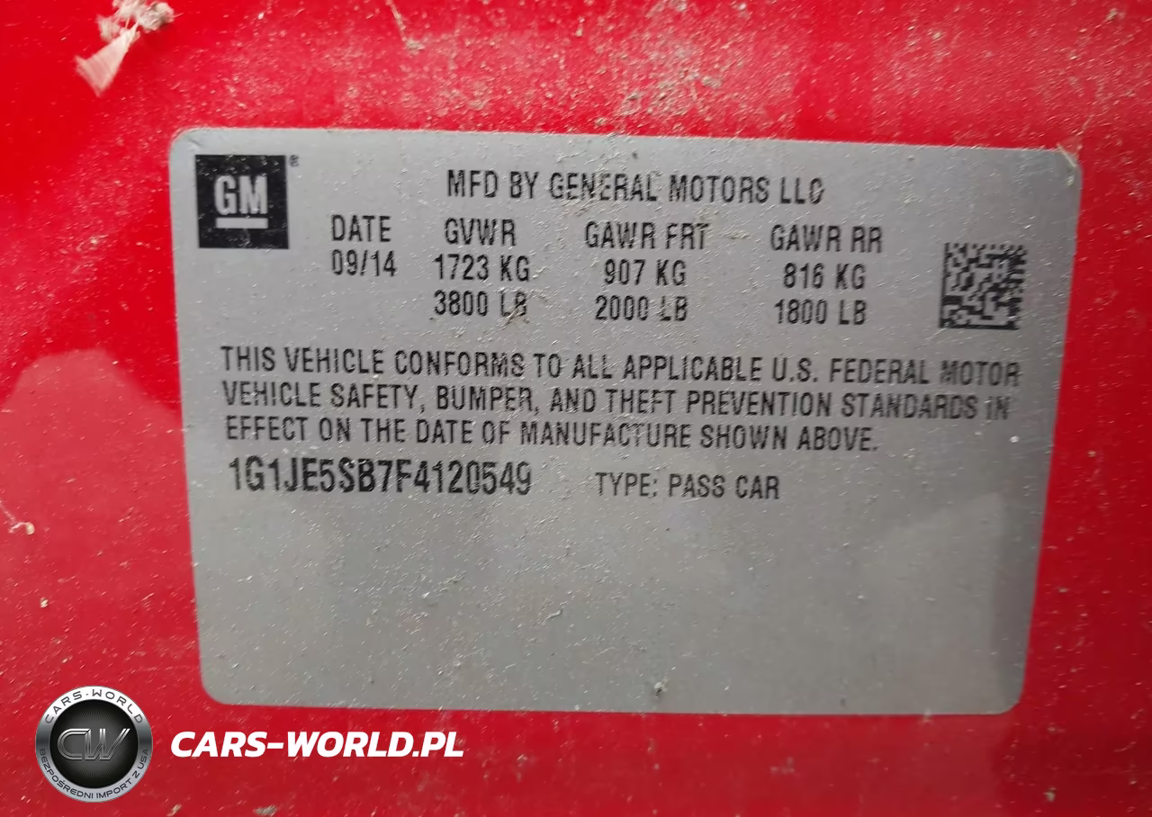 2015 Chevrolet Sonic Ltz Auto VIN:1G1JE5SB7F4120549 - 9