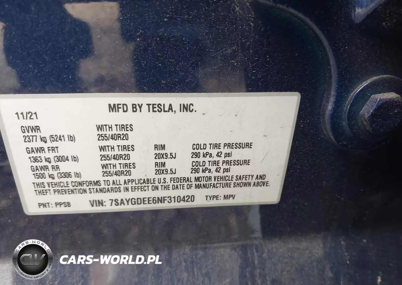 2022 Tesla Model Y Long Range Dual Motor All-Wheel Drive VIN:7SAYGDEE6NF310420 - 9
