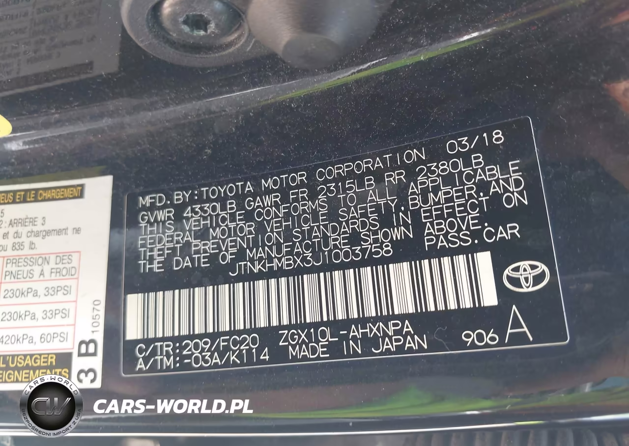 2018 Toyota C-Hr Xle Premium VIN:JTNKHMBX3J1003758 - 9