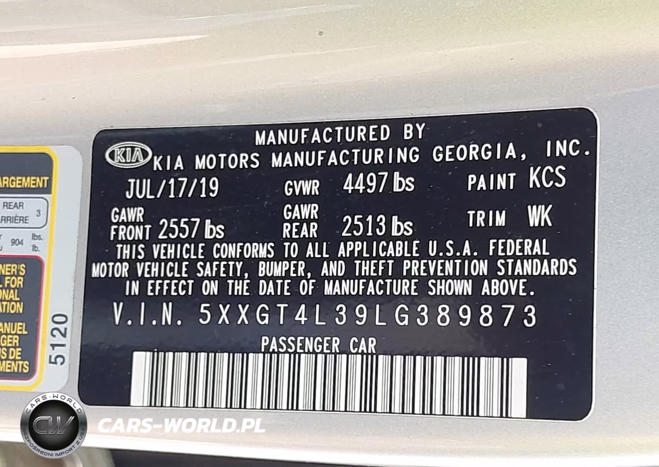 2020 Kia Optima Lx VIN:5XXGT4L39LG389873 - 9