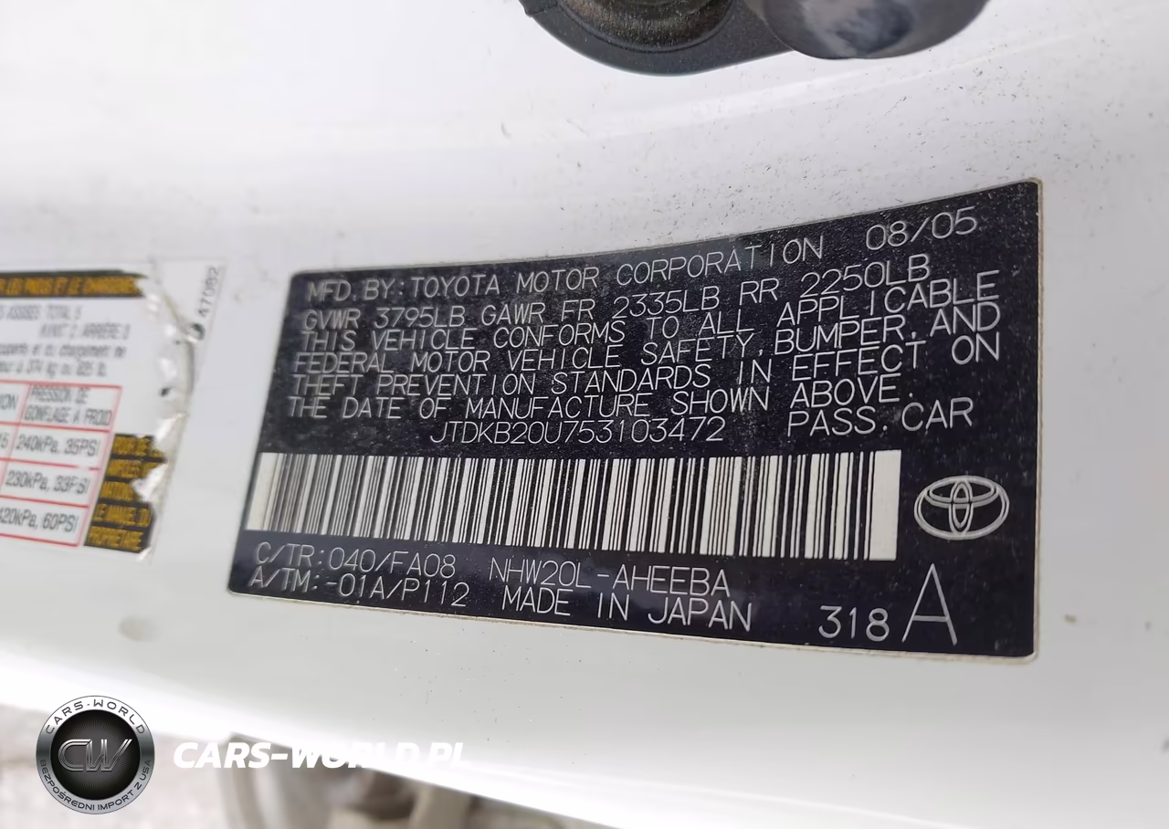 2005 Toyota Prius VIN:JTDKB20U753103472 - 9