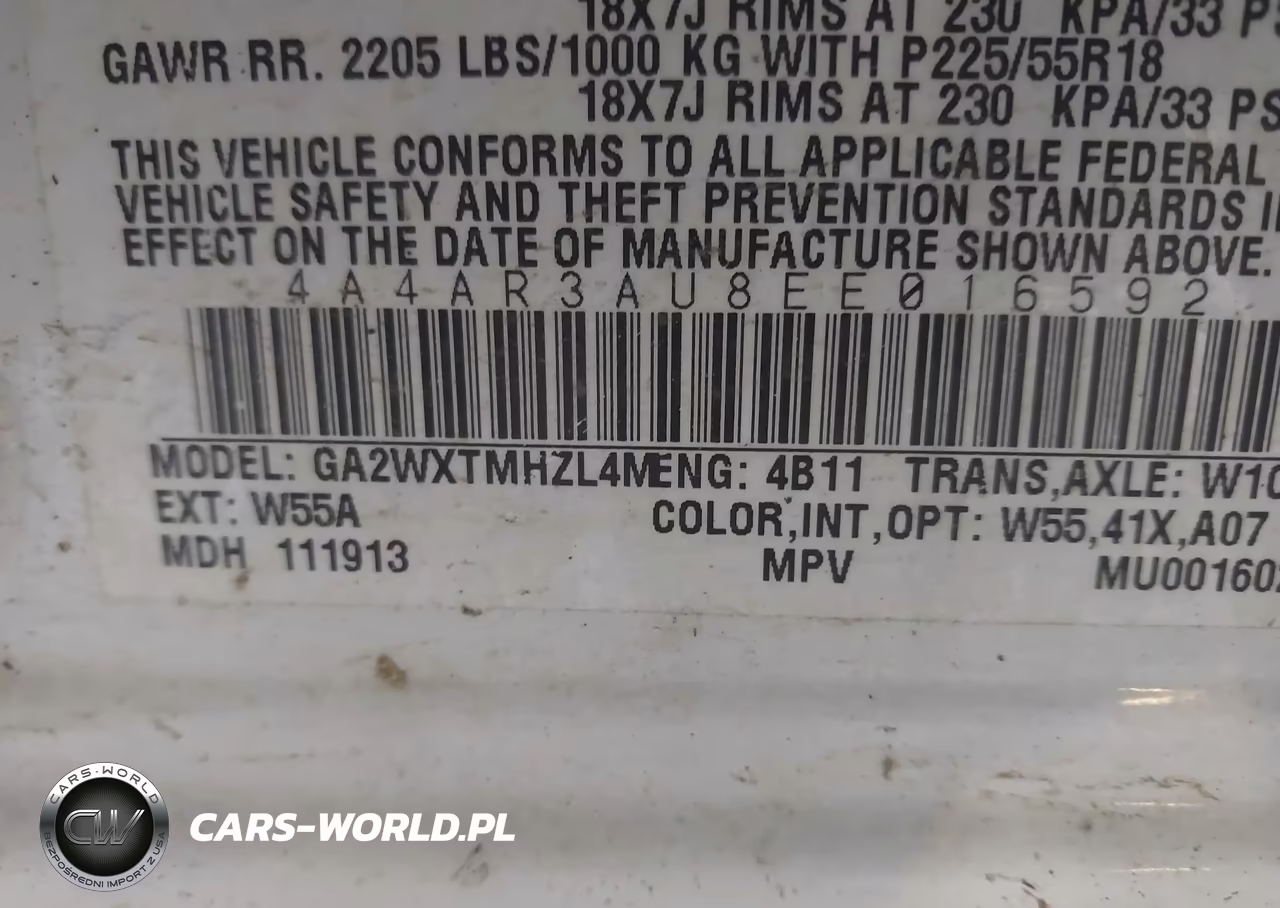 2014 Mitsubishi Outlander Sport Es VIN:4A4AR3AU8EE016592 - 9