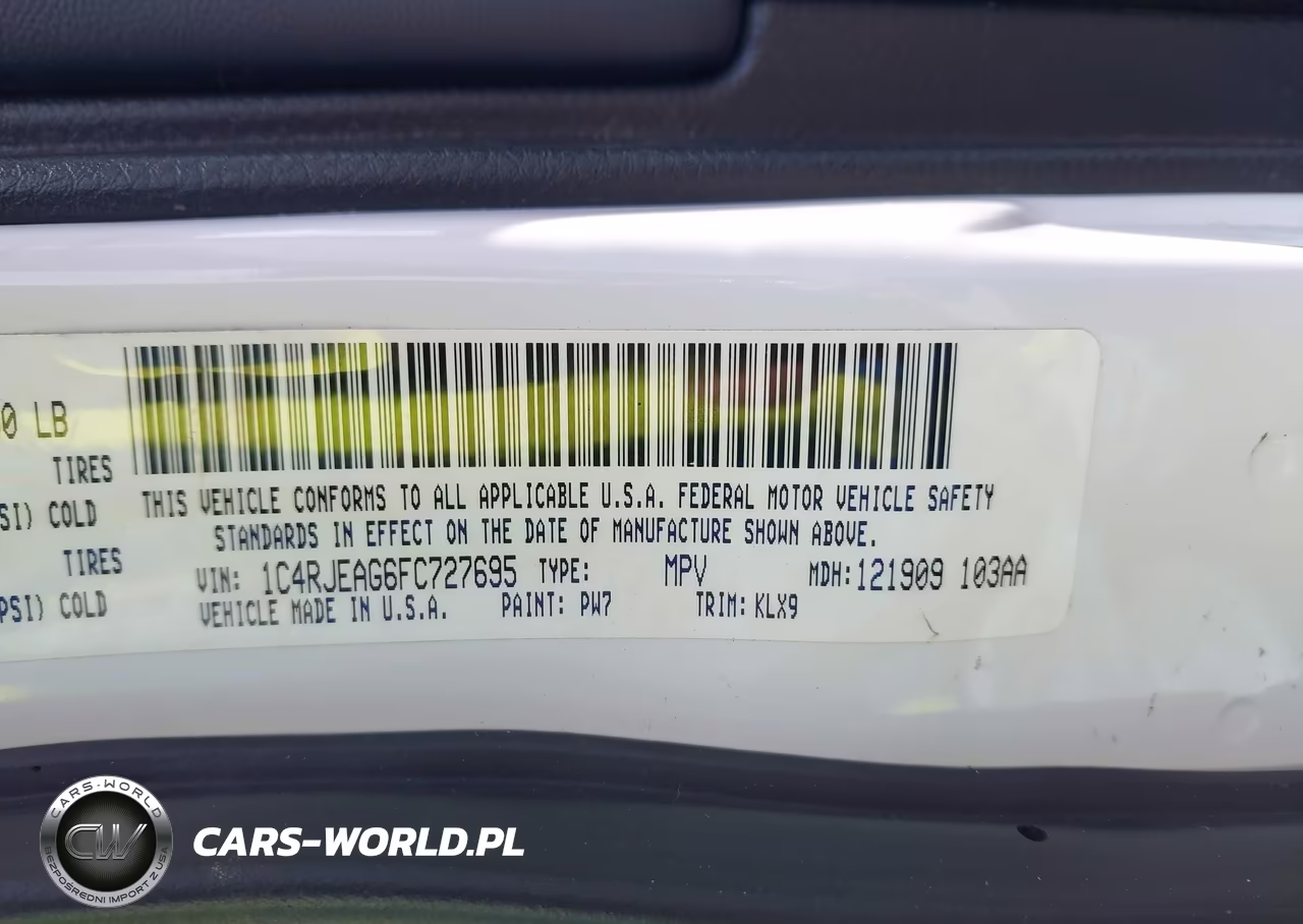 2015 Jeep Grand Cherokee Altitude VIN:1C4RJEAG6FC727695 - 9
