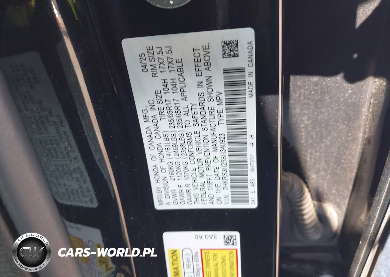 2025 Honda Cr-V Lx 2Wd VIN:2HKRS3H25SH340923 - 9