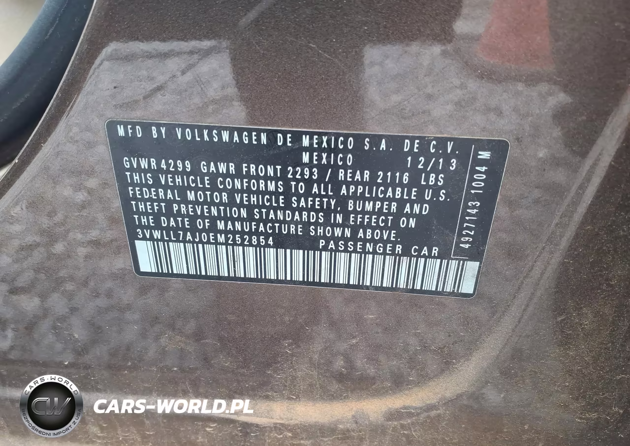 2014 Volkswagen Jetta 2.0L Tdi VIN:3VWLL7AJ0EM252854 - 9
