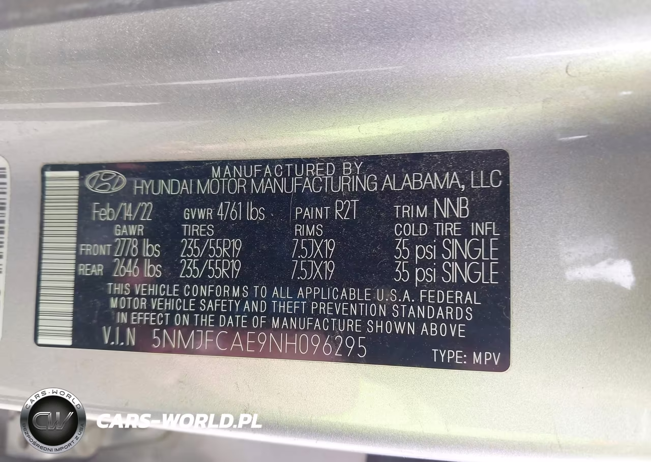 2022 Hyundai Tucson Sel VIN:5NMJFCAE9NH096295 - 9