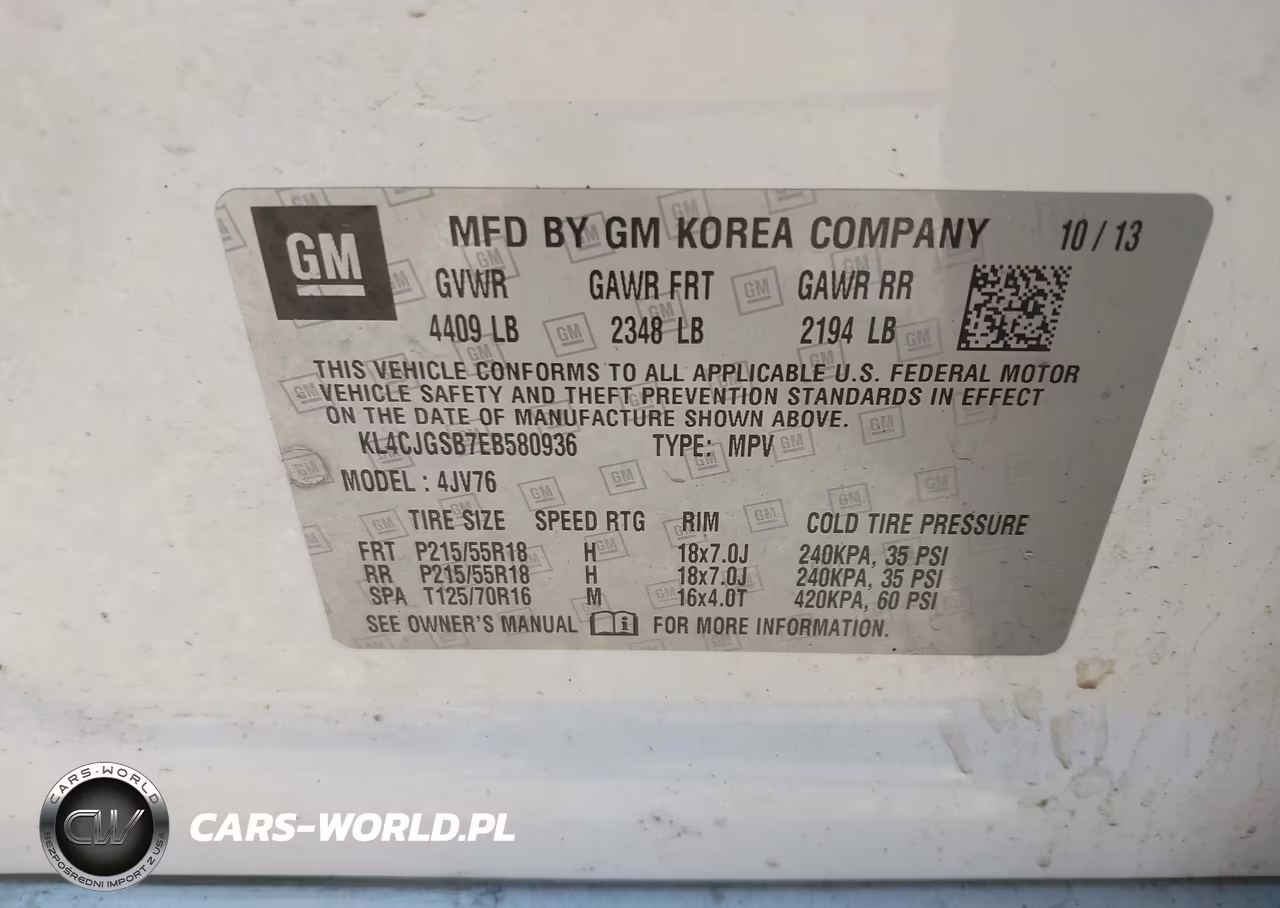 2014 Buick Encore Leather VIN:KL4CJGSB7EB580936 - 9