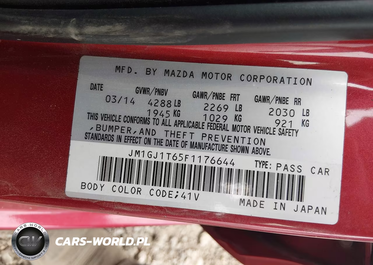 2015 Mazda Mazda6 I Touring VIN:JM1GJ1T65F1176644 - 9