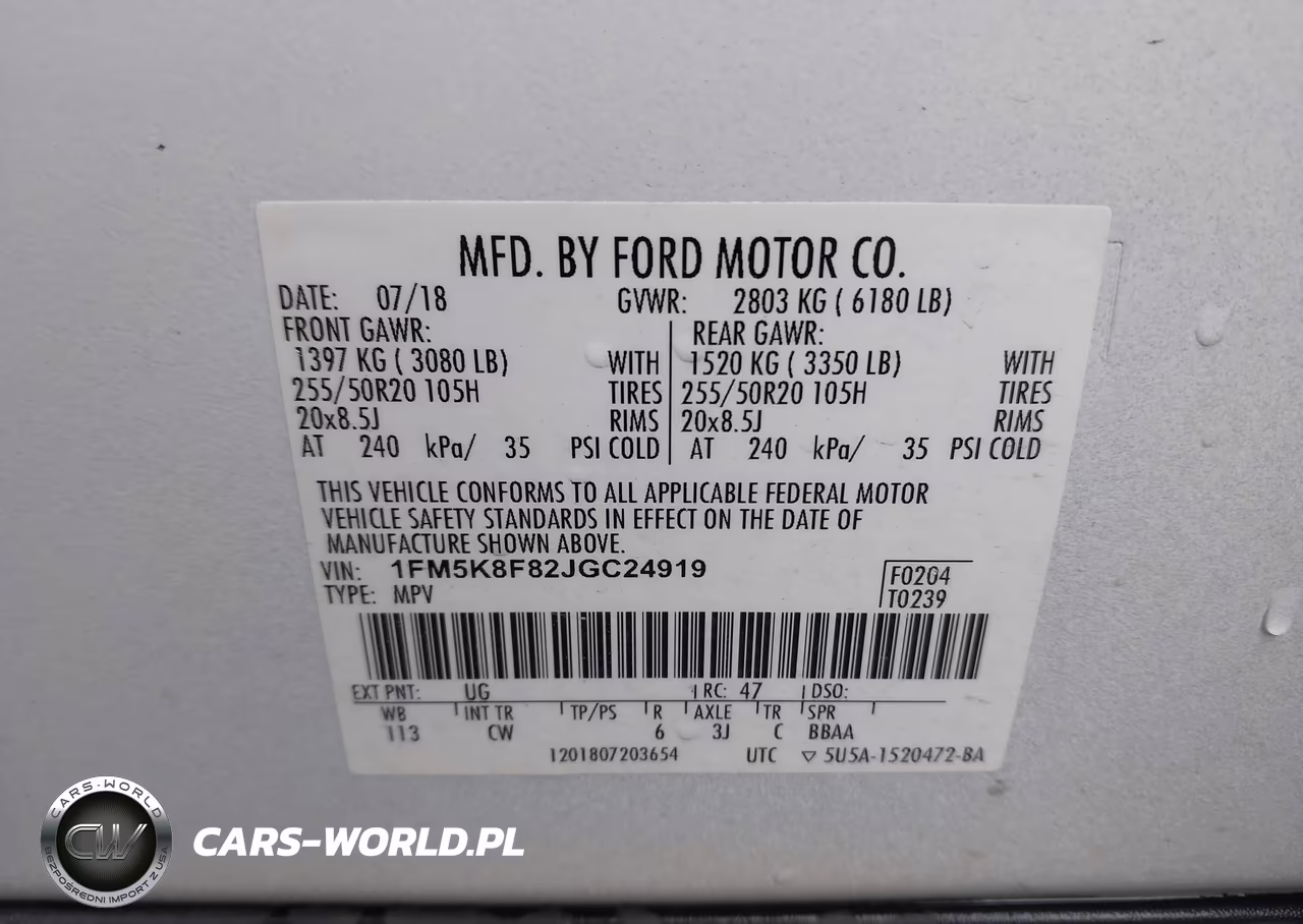 2018 Ford Explorer Limited VIN:1FM5K8F82JGC24919 - 9