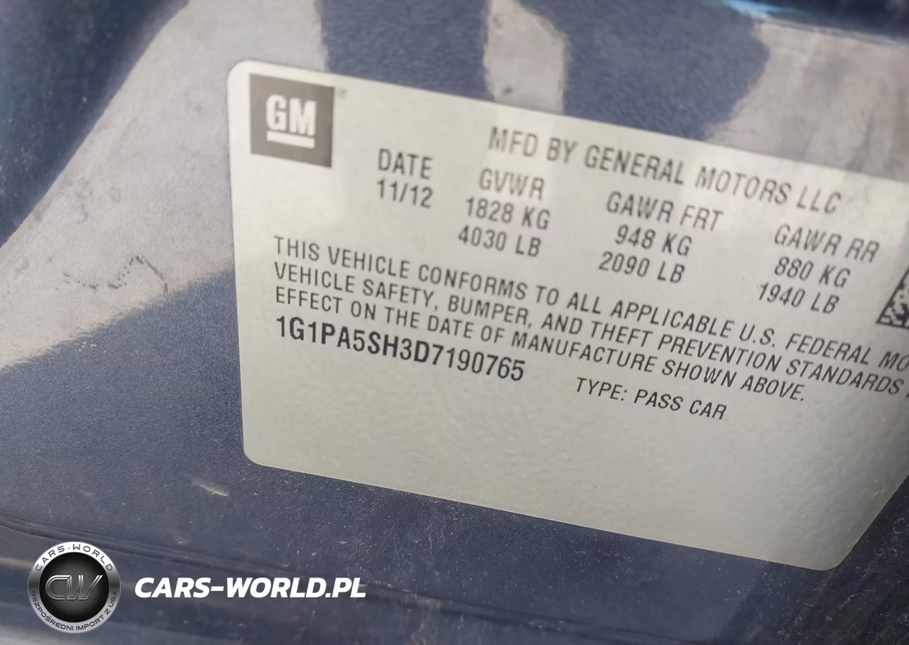 2013 Chevrolet Cruze Ls Auto VIN:1G1PA5SH3D7190765 - 9