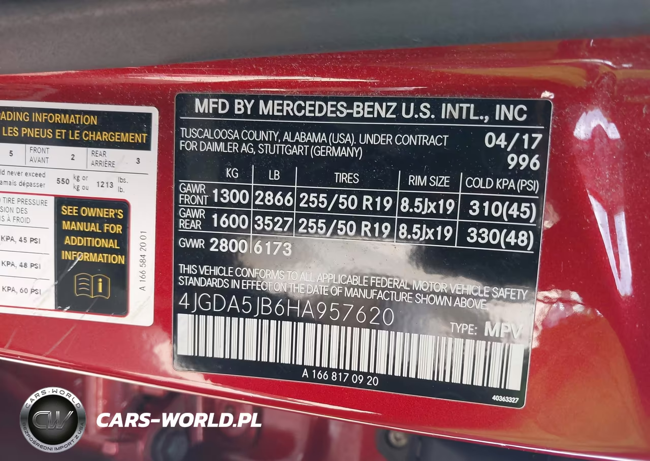 2017 Mercedes-Benz Gle 350 VIN:4JGDA5JB6HA957620 - 9