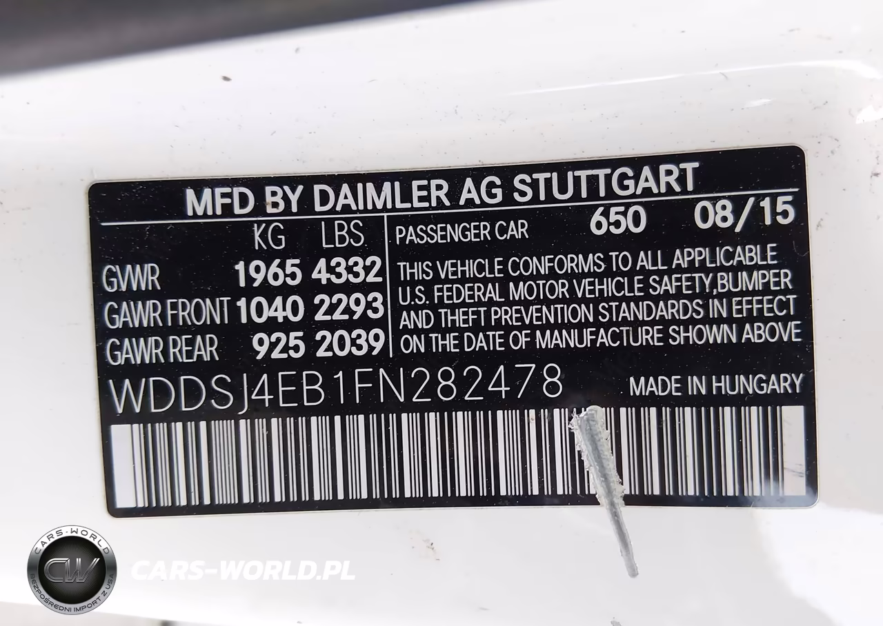 2015 Mercedes-Benz Cla 250 VIN:WDDSJ4EB1FN282478 - 9