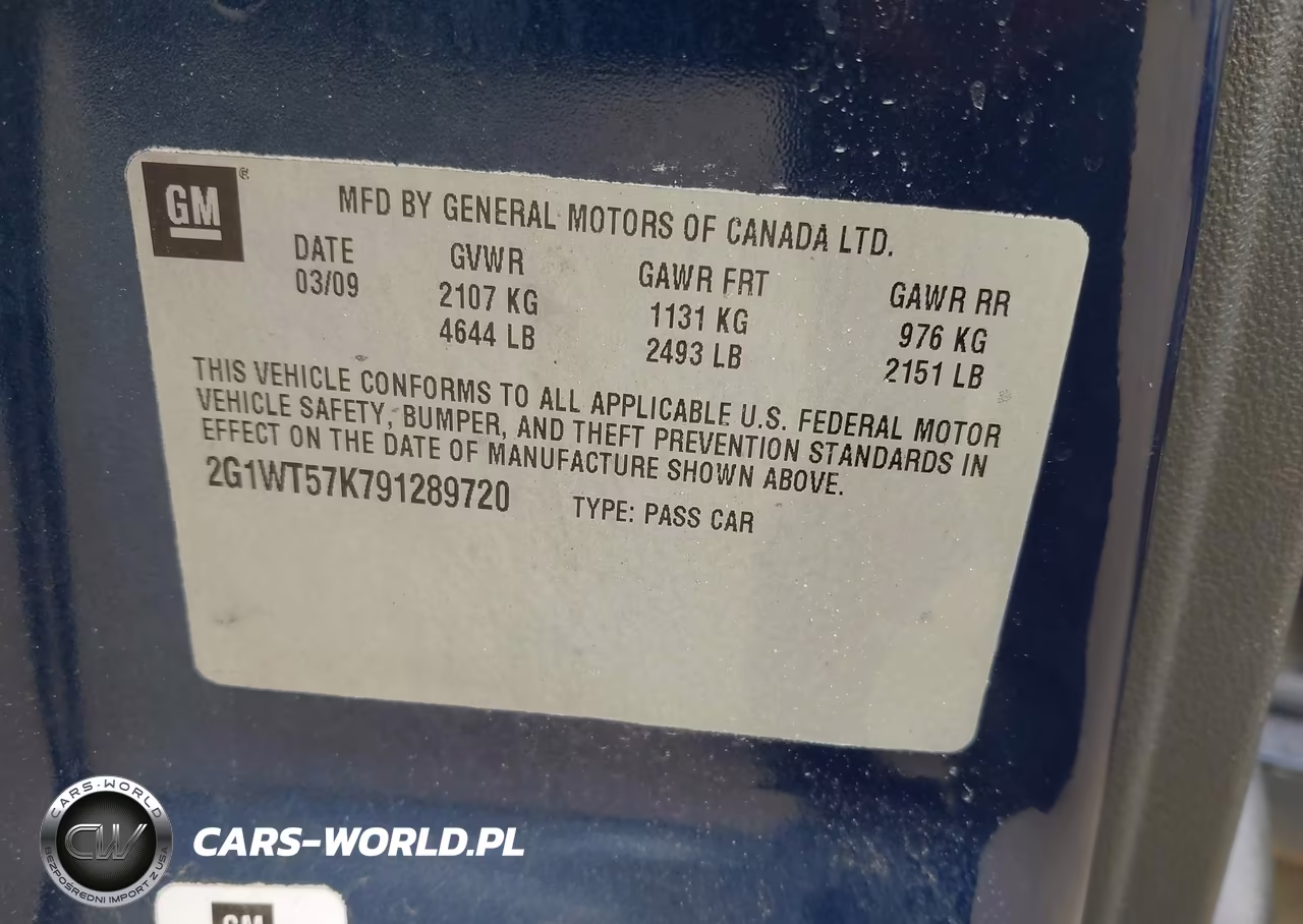2009 Chevrolet Impala Lt VIN:2G1WT57K791289720 - 9