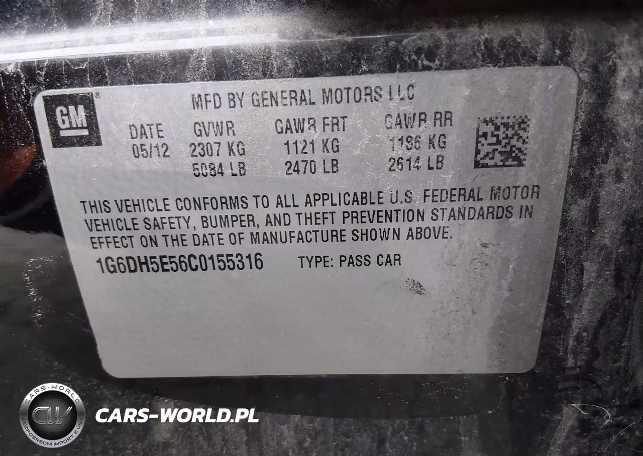 2012 Cadillac Cts Luxury VIN:1G6DH5E56C0155316 - 9