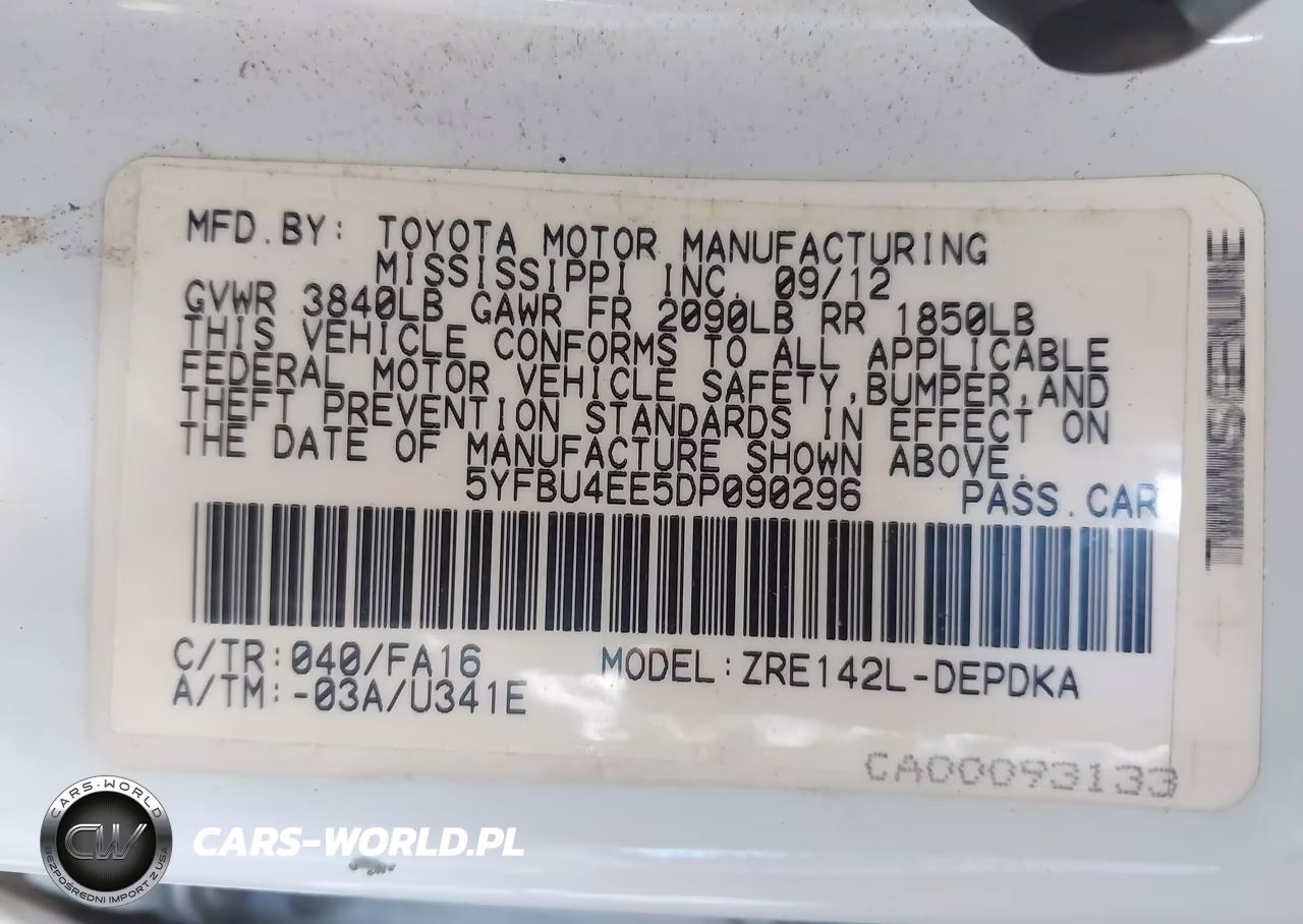 2013 Toyota Corolla L VIN:5YFBU4EE5DP090296 - 9