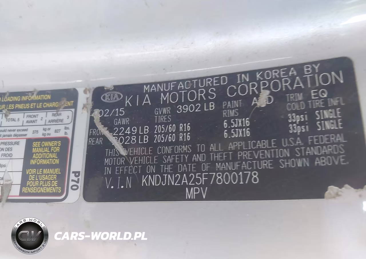 2015 Kia Soul VIN:KNDJN2A25F7800178 - 9