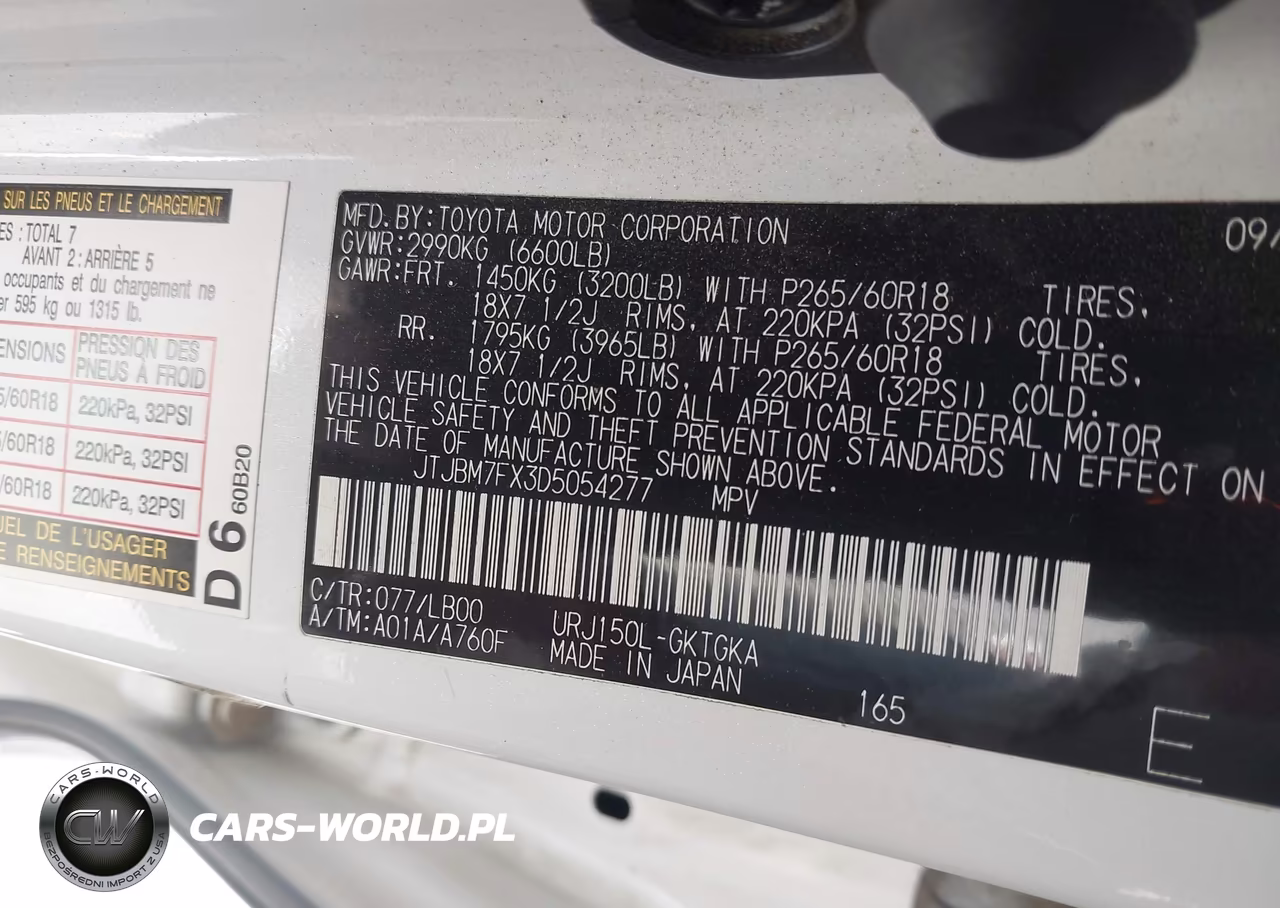 2013 Lexus Gx 460 VIN:JTJBM7FX3D5054277 - 9
