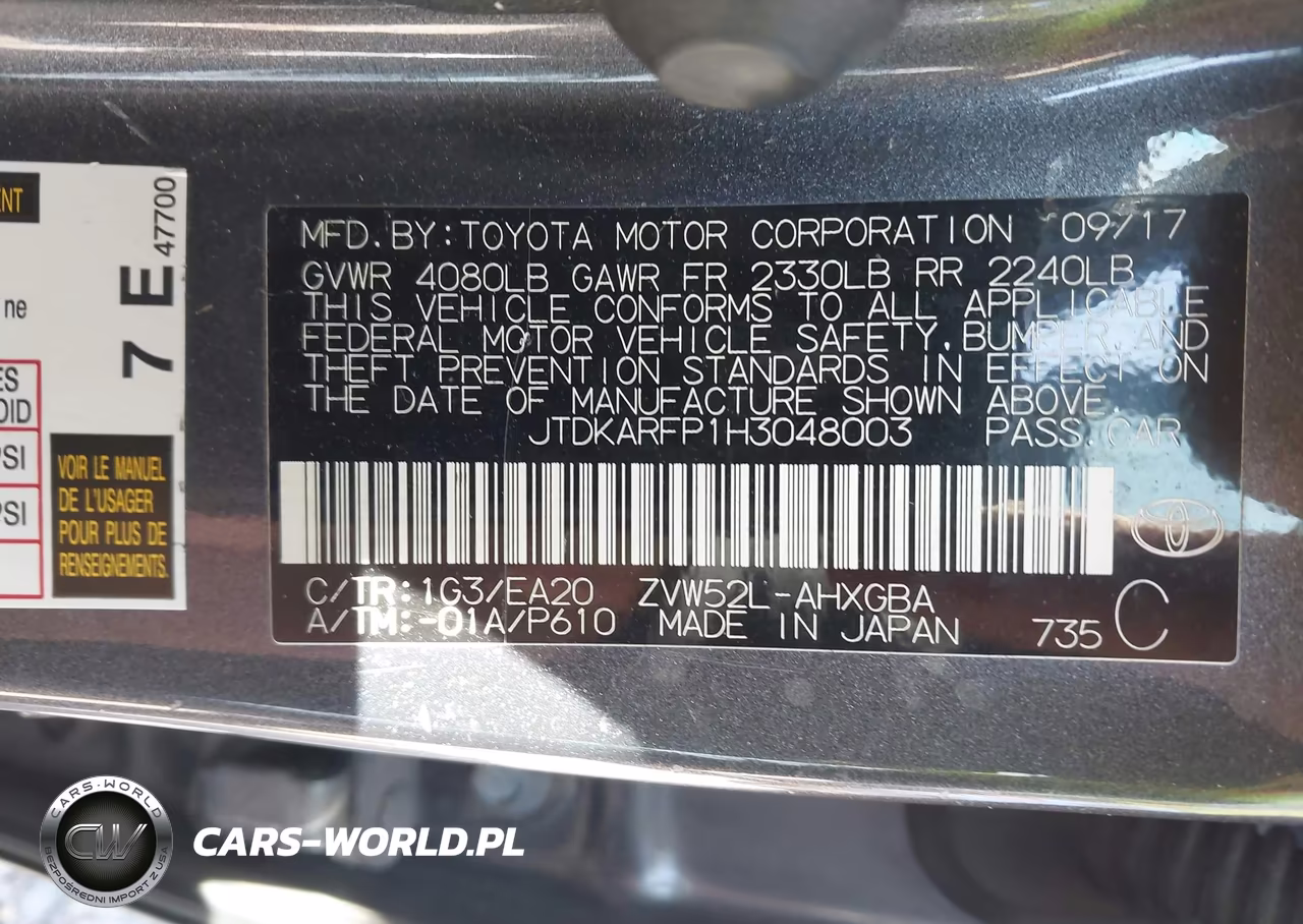 2017 Toyota Prius Prime Premium VIN:JTDKARFP1H3048003 - 9