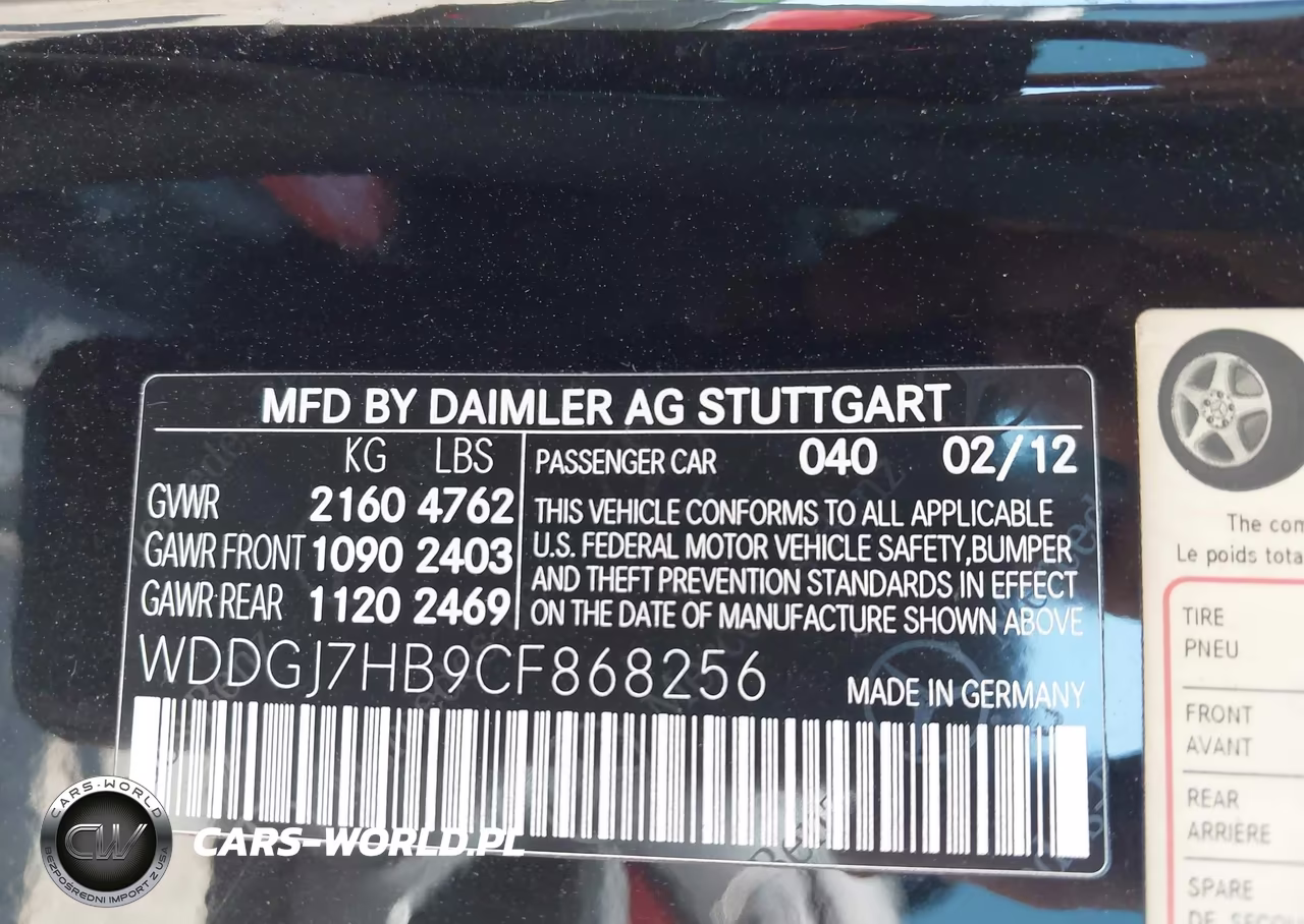 2012 Mercedes-Benz C 63 Amg VIN:WDDGJ7HB9CF868256 - 9