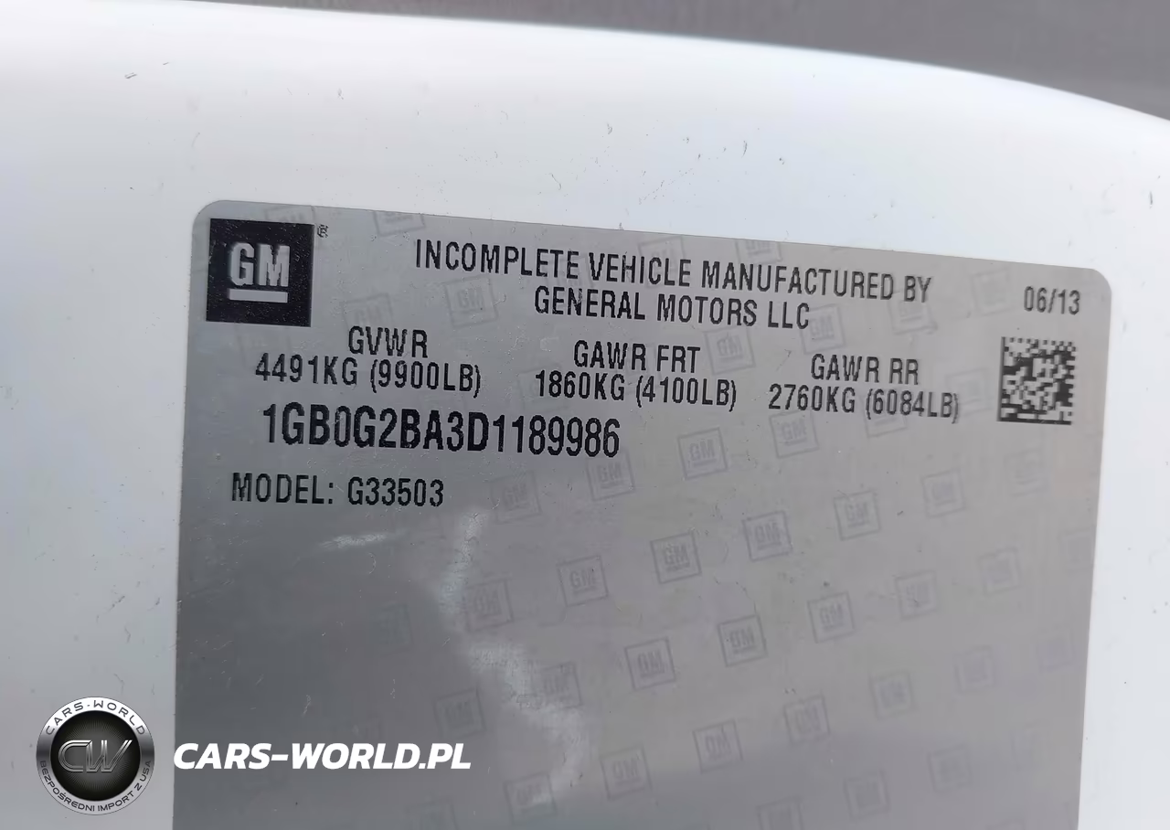 2013 Chevrolet Express Cutaway 3500 VIN:1GB0G2BA3D1189986 - 8