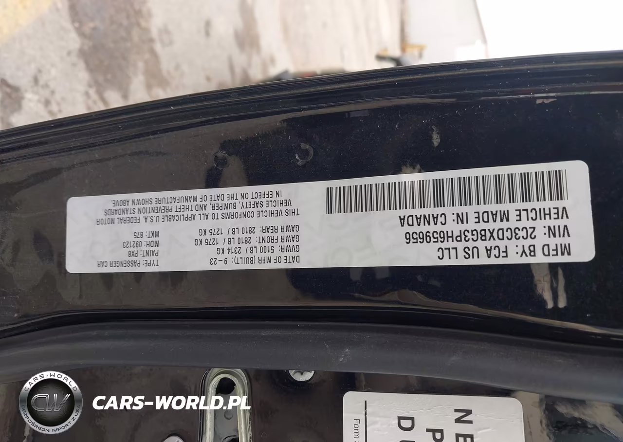 2023 Dodge Charger Sxt VIN:2C3CDXBG3PH659656 - 9