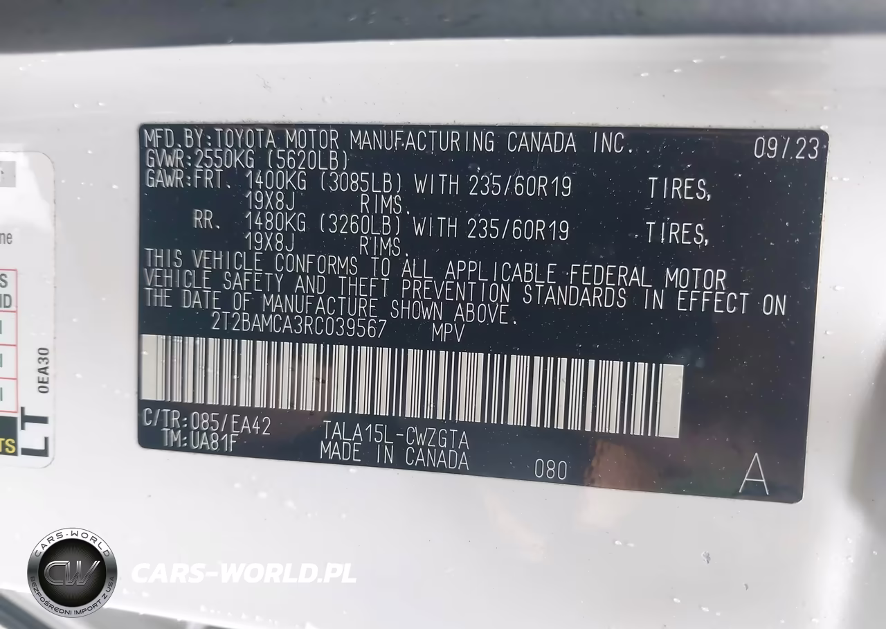 2024 Lexus Rx 350 Premium VIN:2T2BAMCA3RC039567 - 9
