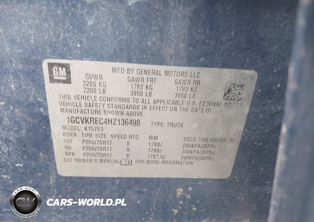 2017 Chevrolet Silverado 1500 1Lt VIN:1GCVKREC4HZ136498 - 9