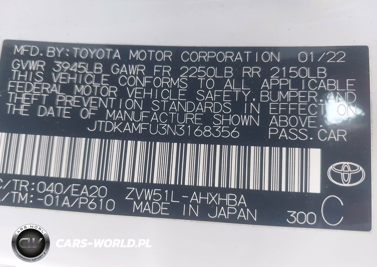 2022 Toyota Prius Nightshade Edition VIN:JTDKAMFU3N3168356 - 9