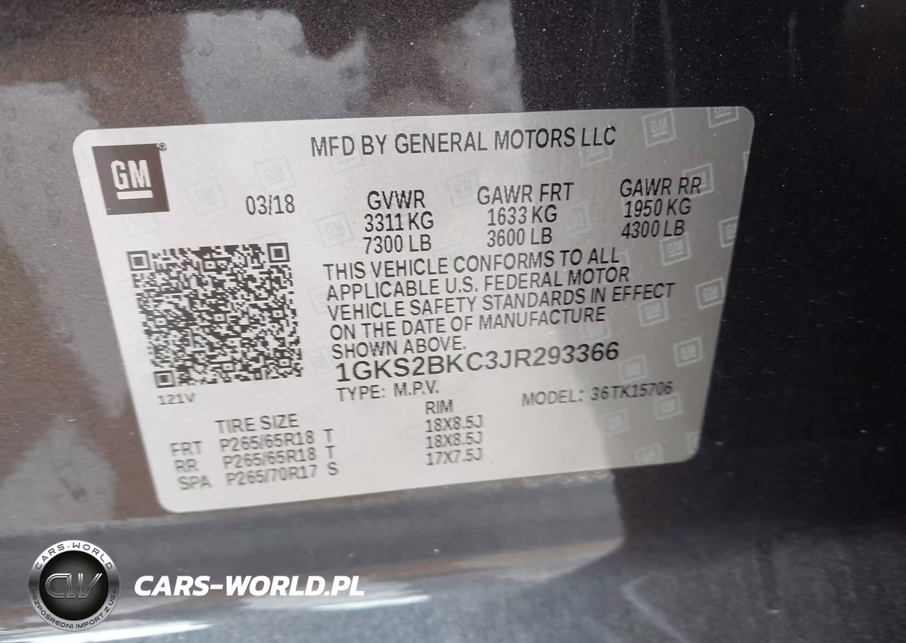 2018 GMC Yukon Slt VIN:1GKS2BKC3JR293366 - 9