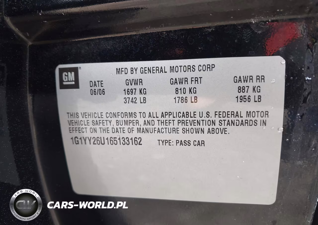 2006 Chevrolet Corvette VIN:1G1YY26U165133162 - 9