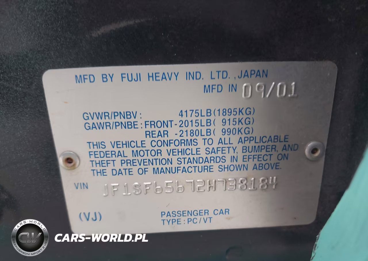 2002 Subaru Forester S VIN:JF1SF65672H738184 - 9