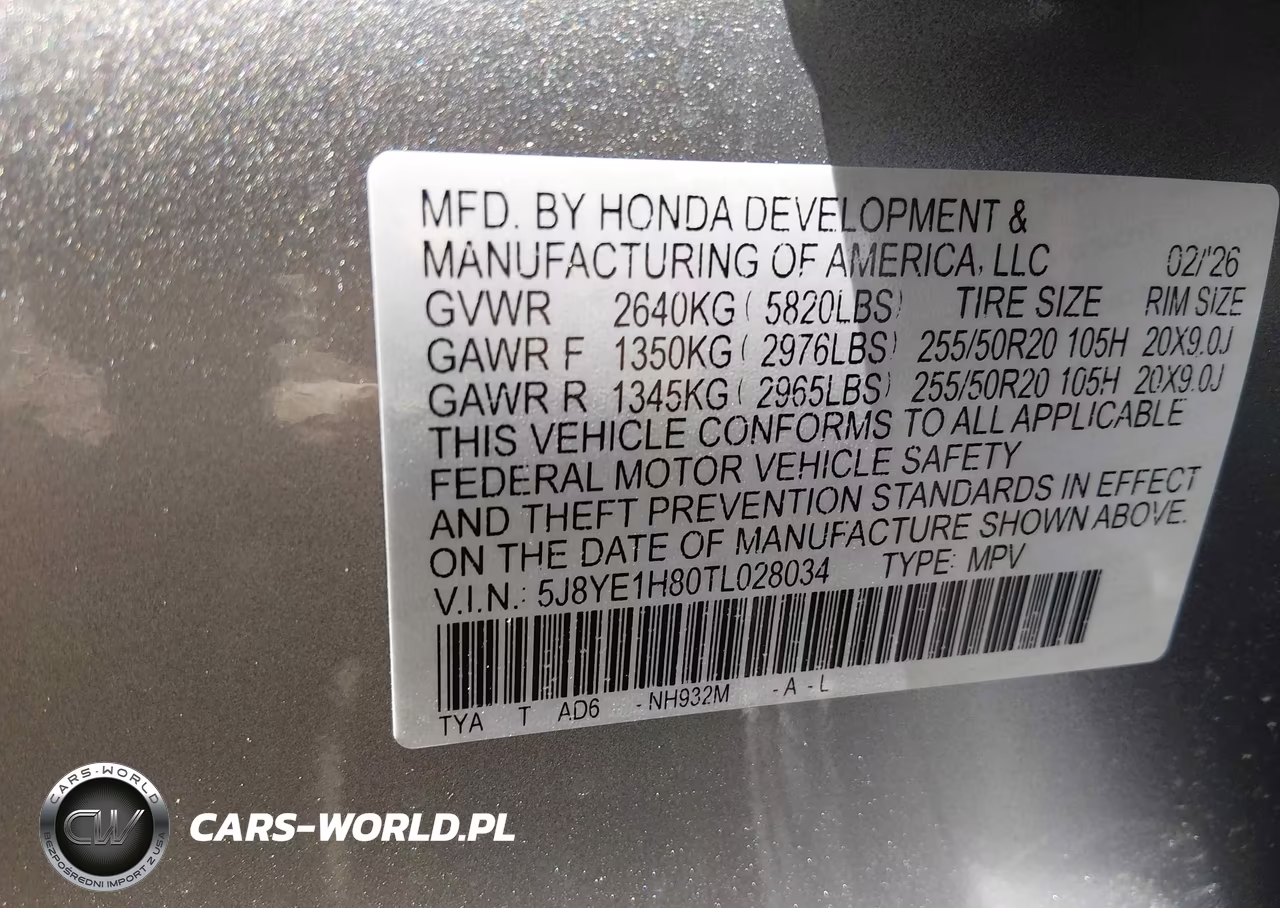 2026 Acura Mdx Advance Package VIN:5J8YE1H80TL028034 - 9