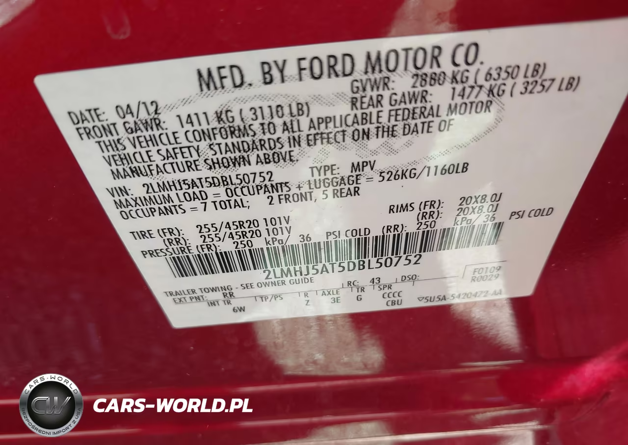 2013 Lincoln Mkt Ecoboost VIN:2LMHJ5AT5DBL50752 - 9
