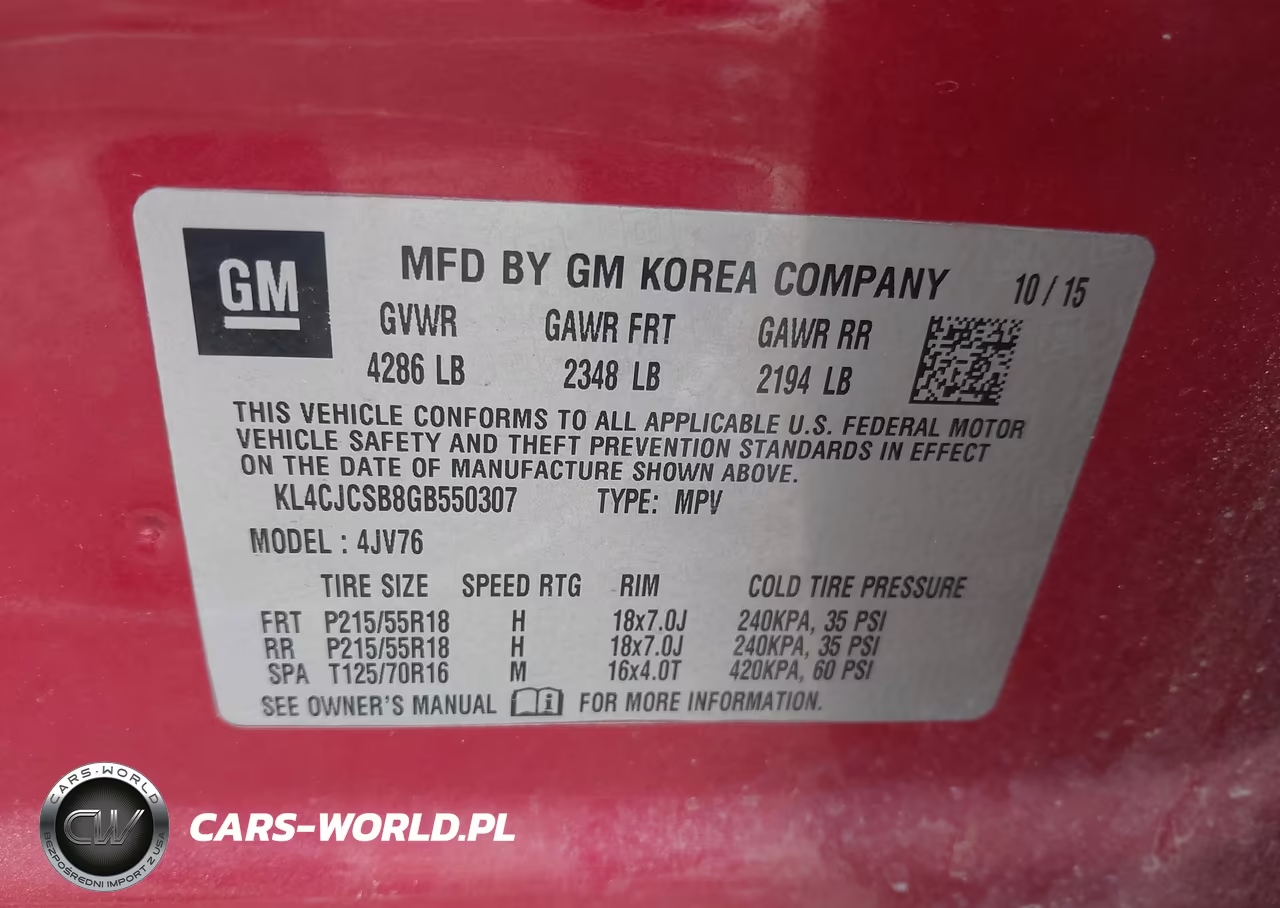 2016 Buick Encore Leather VIN:KL4CJCSB8GB550307 - 9
