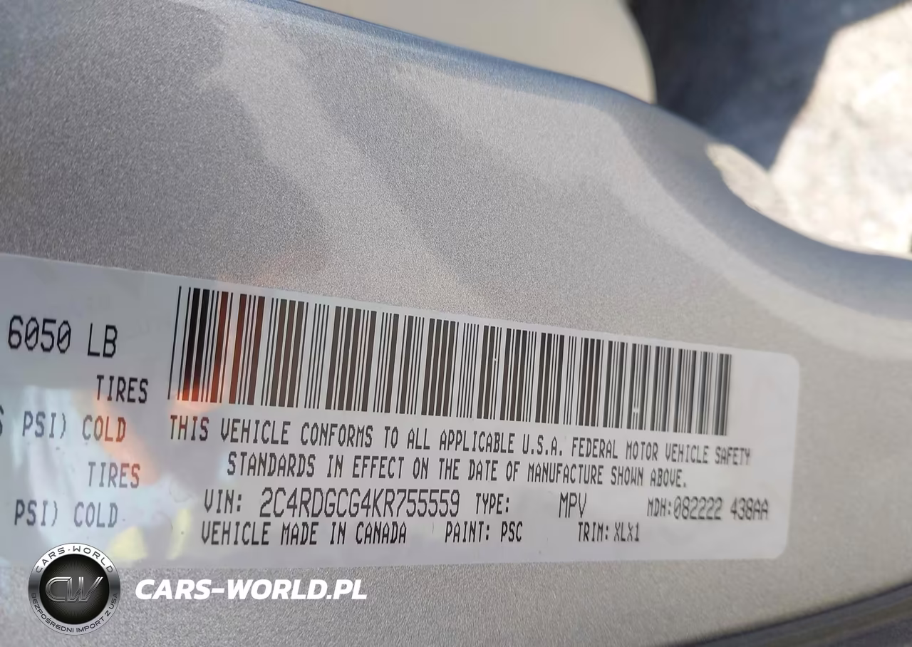 2019 Dodge Grand Caravan Sxt VIN:2C4RDGCG4KR755559 - 9