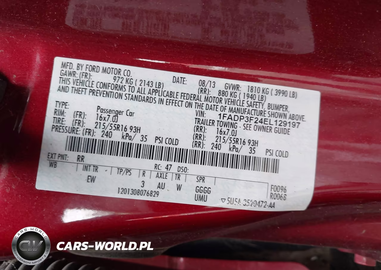 2014 Ford Focus Se VIN:1FADP3F24EL129197 - 9