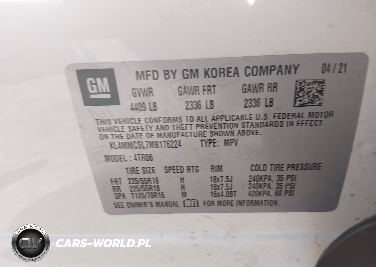 2021 Buick Encore Gx Awd Preferred VIN:KL4MMCSL7MB176224 - 9