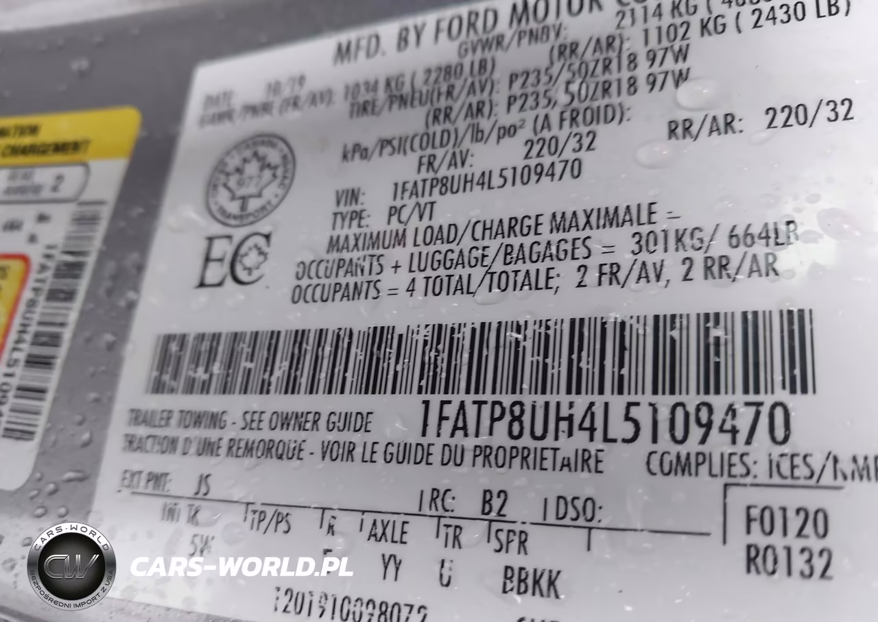 2020 Ford Mustang Ecoboost Premium VIN:1FATP8UH4L5109470 - 9