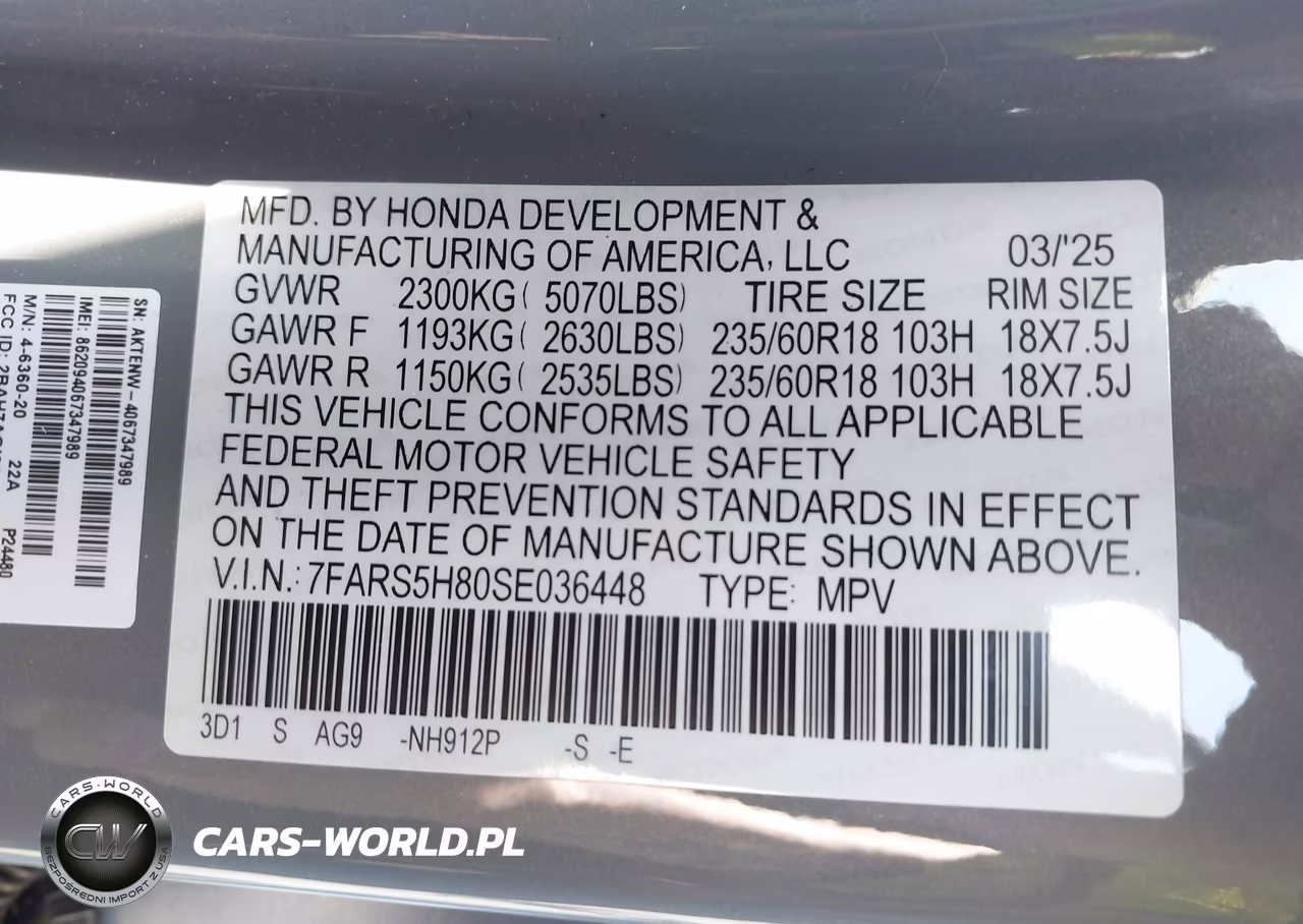 2025 Honda Cr-V Hybrid Sport-L VIN:7FARS5H80SE036448 - 9