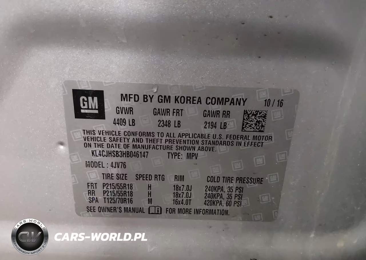 2017 Buick Encore Premium VIN:KL4CJHSB3HB046147 - 9