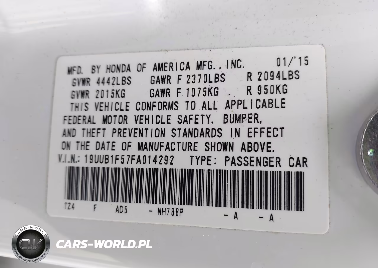 2015 Acura Tlx Tech VIN:19UUB1F57FA014292 - 9