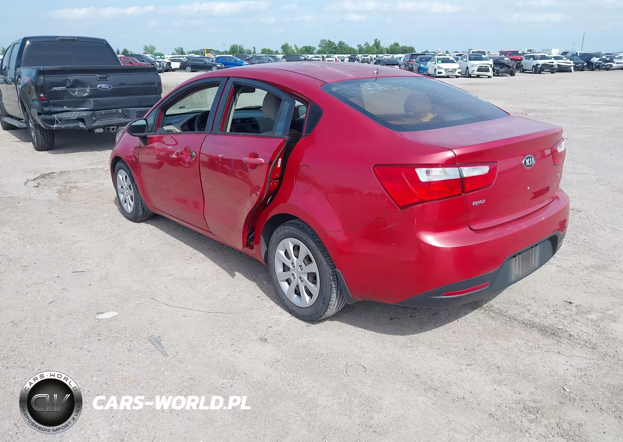 2014 Kia Rio Lx VIN:KNADM4A33E6363593 - 3
